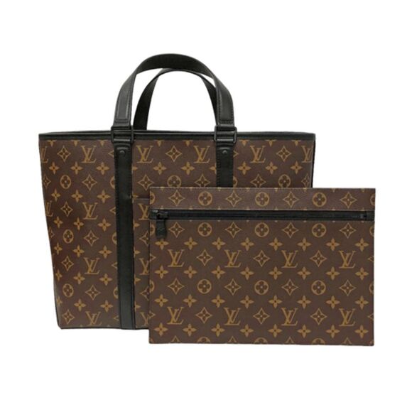 Louis Vuitton Weekend Tote PM Monogram Macassar Noir - Picture 1 of 6